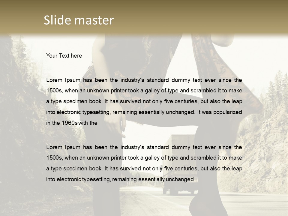 Hitchhike Young Model PowerPoint Template