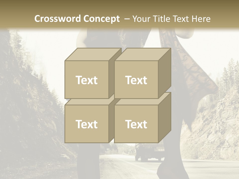 Hitchhike Young Model PowerPoint Template