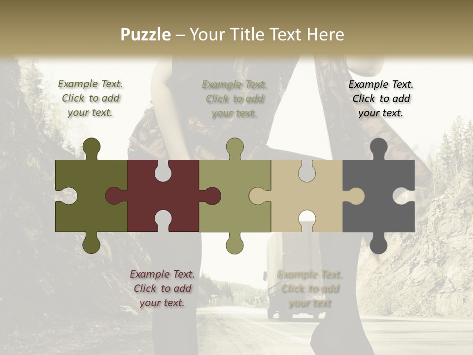 Hitchhike Young Model PowerPoint Template