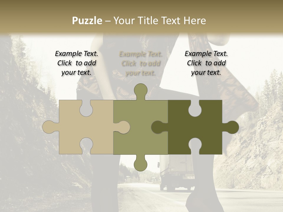 Hitchhike Young Model PowerPoint Template