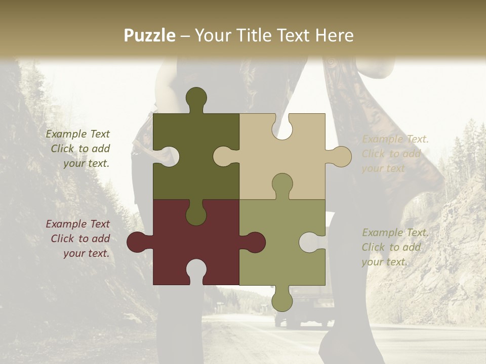 Hitchhike Young Model PowerPoint Template