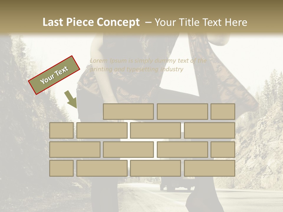 Hitchhike Young Model PowerPoint Template