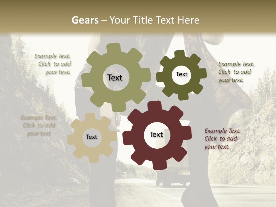 Hitchhike Young Model PowerPoint Template