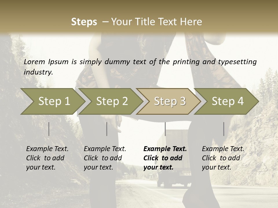 Hitchhike Young Model PowerPoint Template