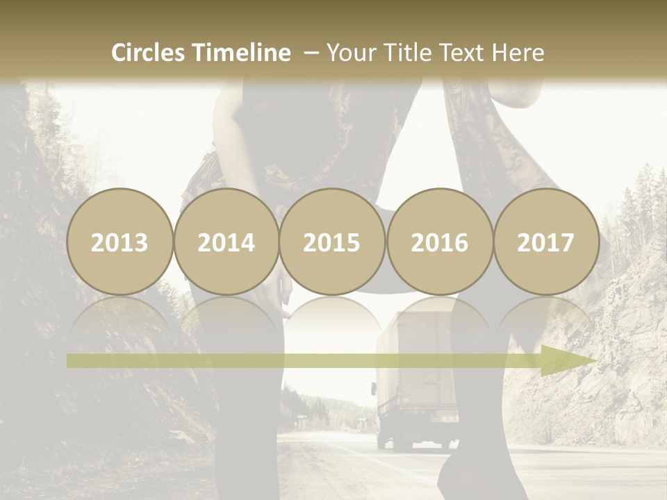 Hitchhike Young Model PowerPoint Template