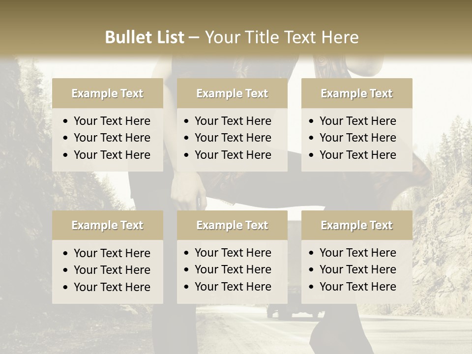 Hitchhike Young Model PowerPoint Template
