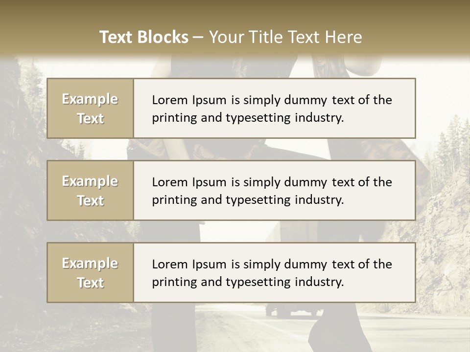 Hitchhike Young Model PowerPoint Template