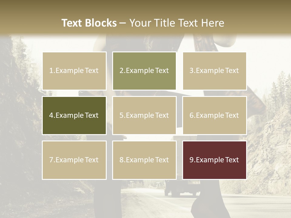 Hitchhike Young Model PowerPoint Template