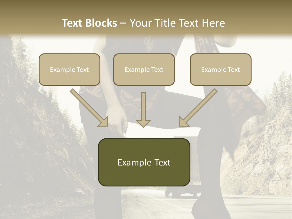 Hitchhike Young Model PowerPoint Template