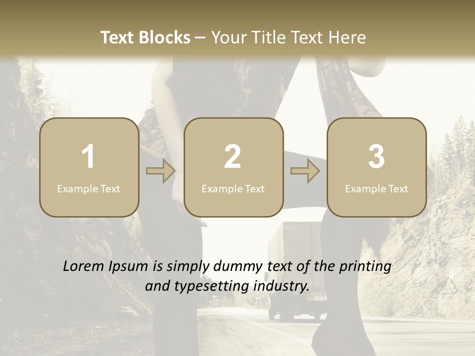 Hitchhike Young Model PowerPoint Template