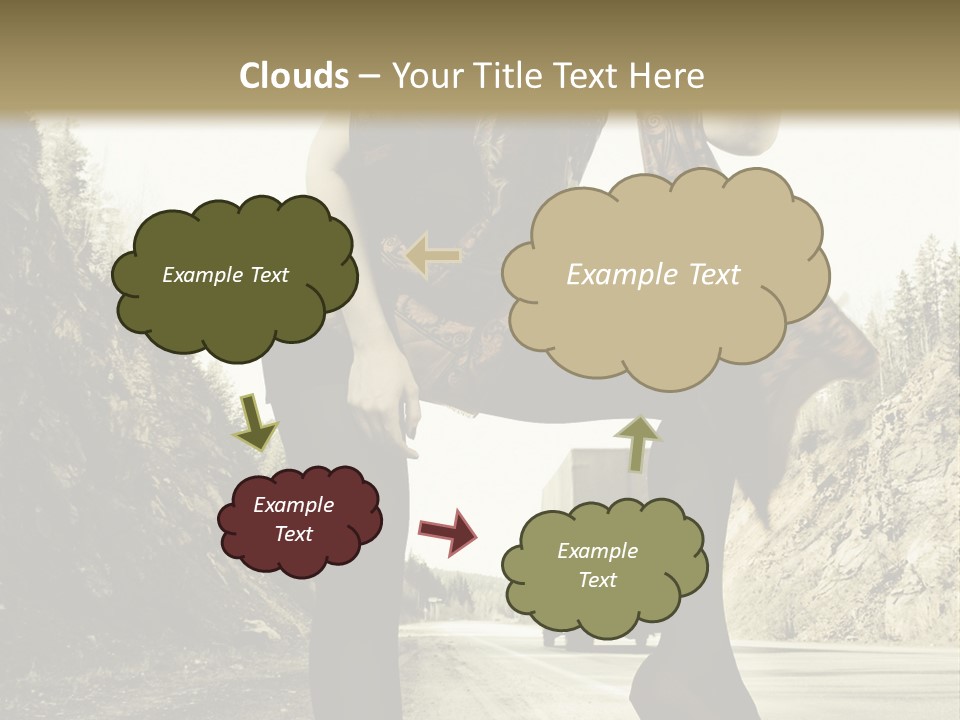 Hitchhike Young Model PowerPoint Template