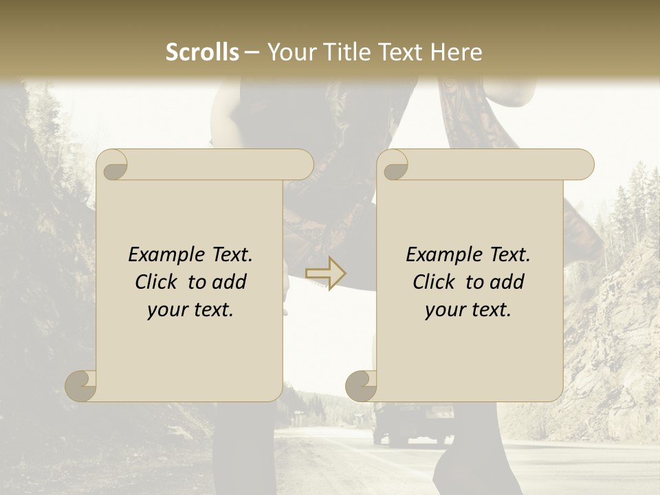 Hitchhike Young Model PowerPoint Template