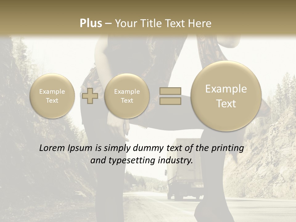 Hitchhike Young Model PowerPoint Template