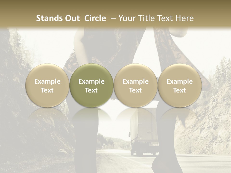 Hitchhike Young Model PowerPoint Template