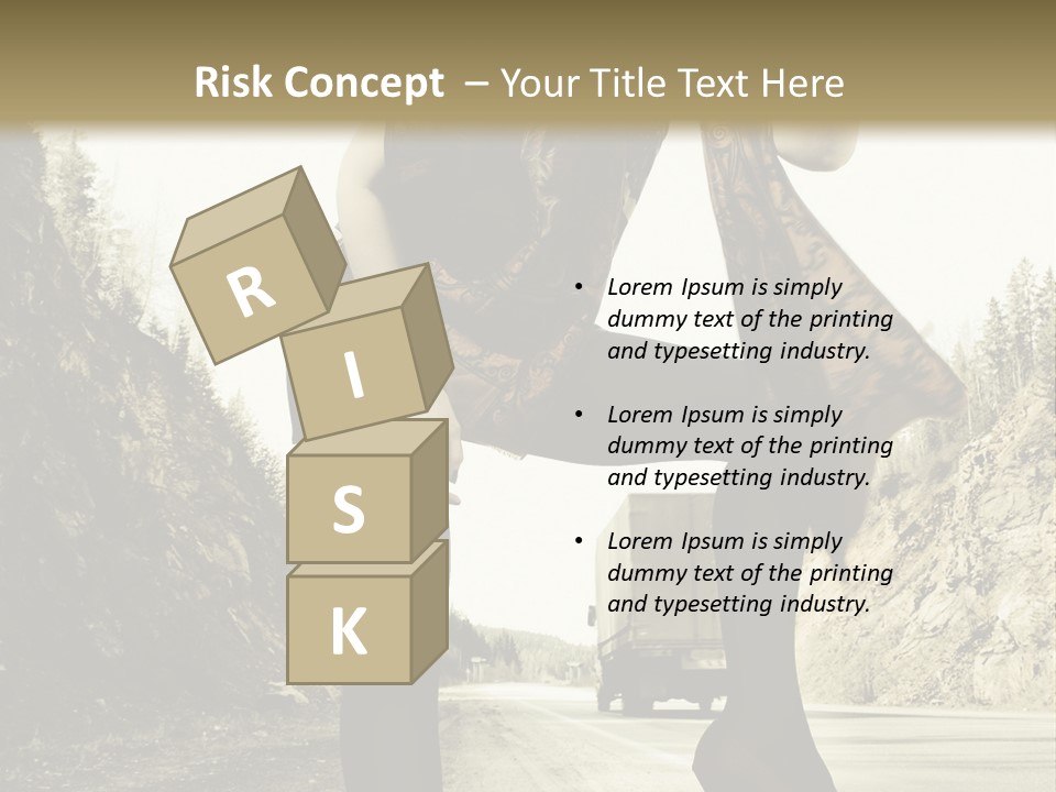 Hitchhike Young Model PowerPoint Template