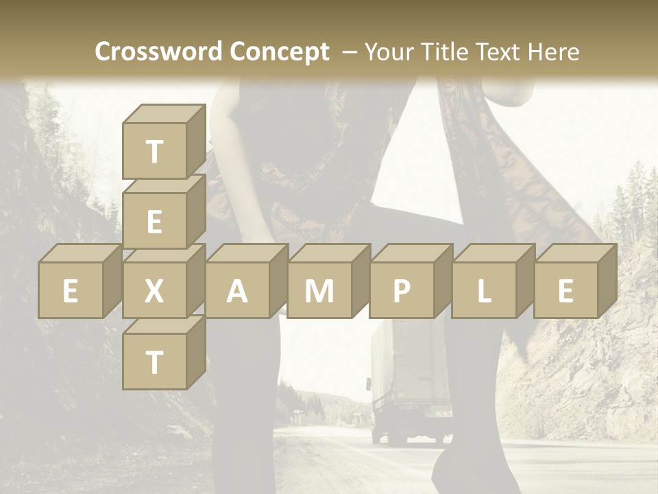 Hitchhike Young Model PowerPoint Template