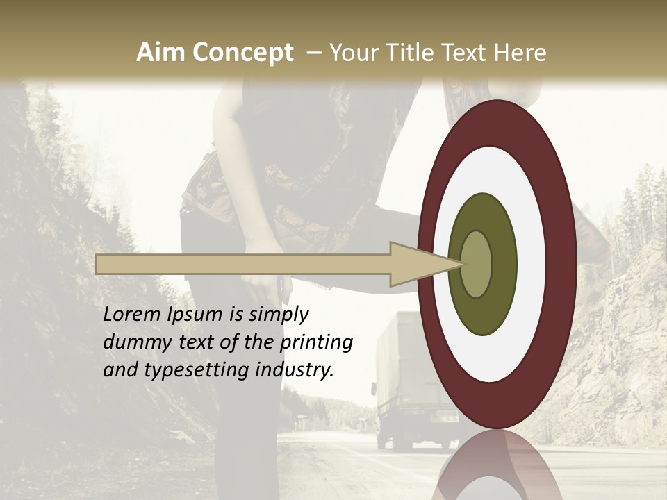 Hitchhike Young Model PowerPoint Template