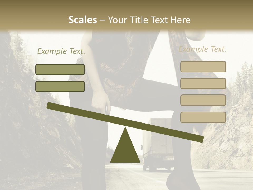 Hitchhike Young Model PowerPoint Template