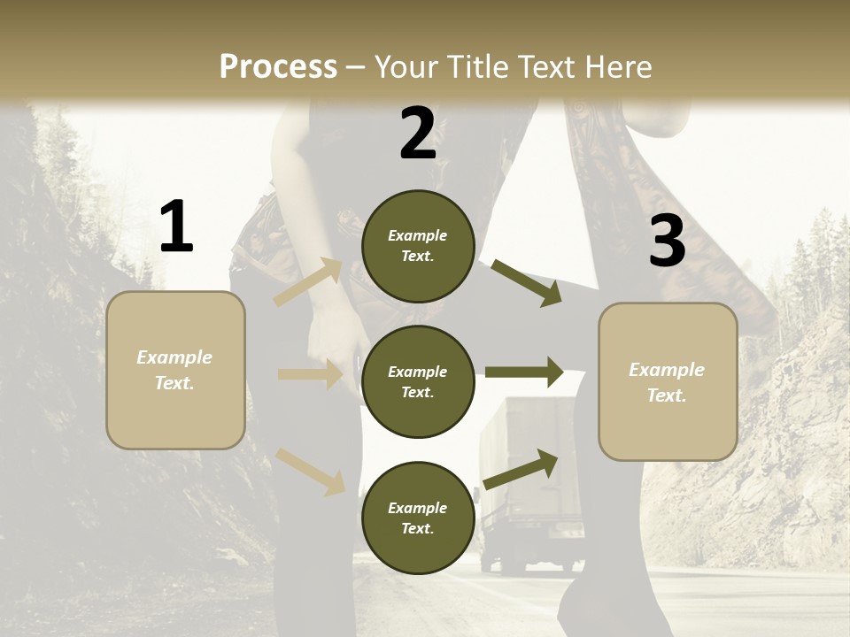 Hitchhike Young Model PowerPoint Template