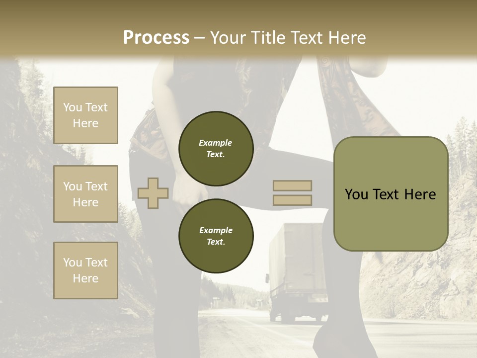 Hitchhike Young Model PowerPoint Template