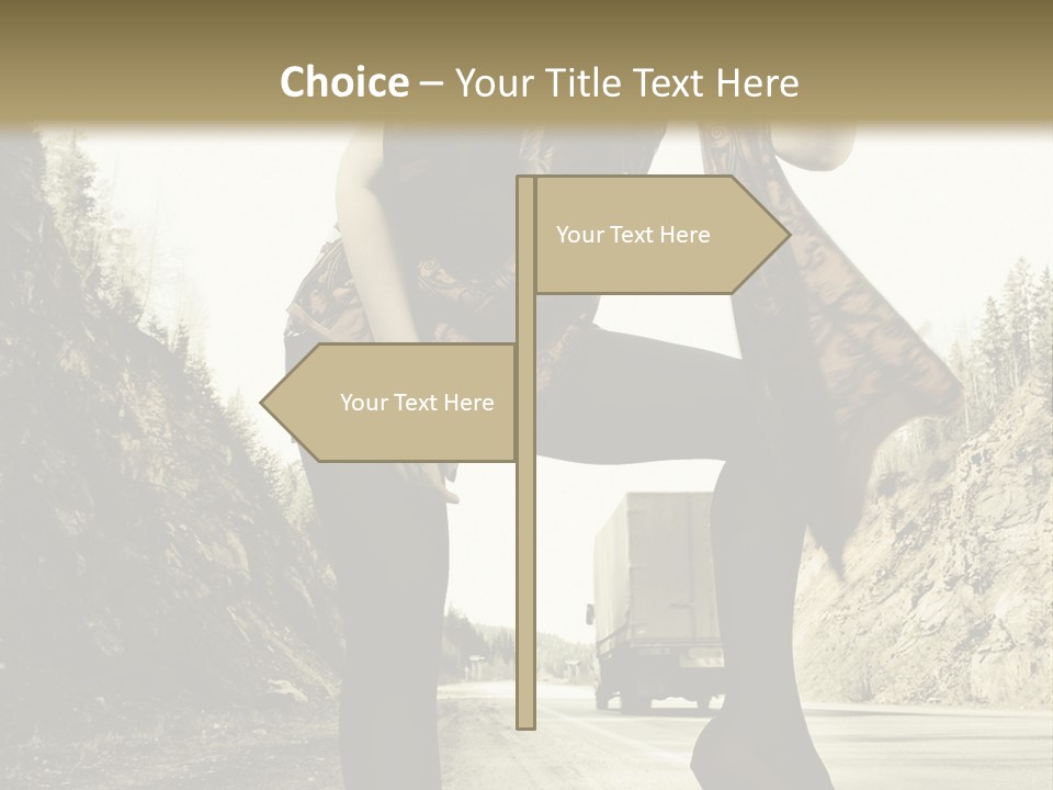 Hitchhike Young Model PowerPoint Template