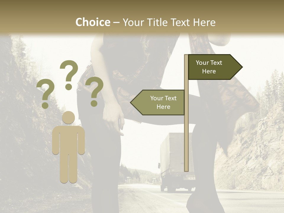 Hitchhike Young Model PowerPoint Template