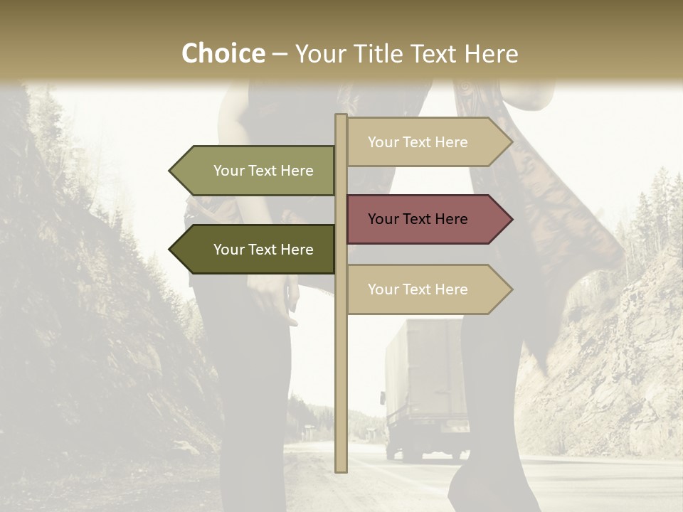 Hitchhike Young Model PowerPoint Template