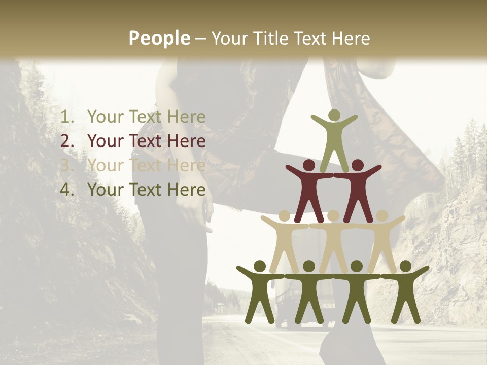 Hitchhike Young Model PowerPoint Template