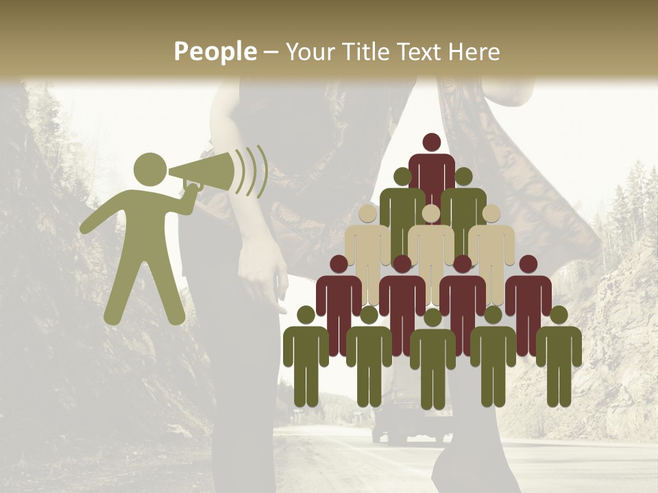 Hitchhike Young Model PowerPoint Template