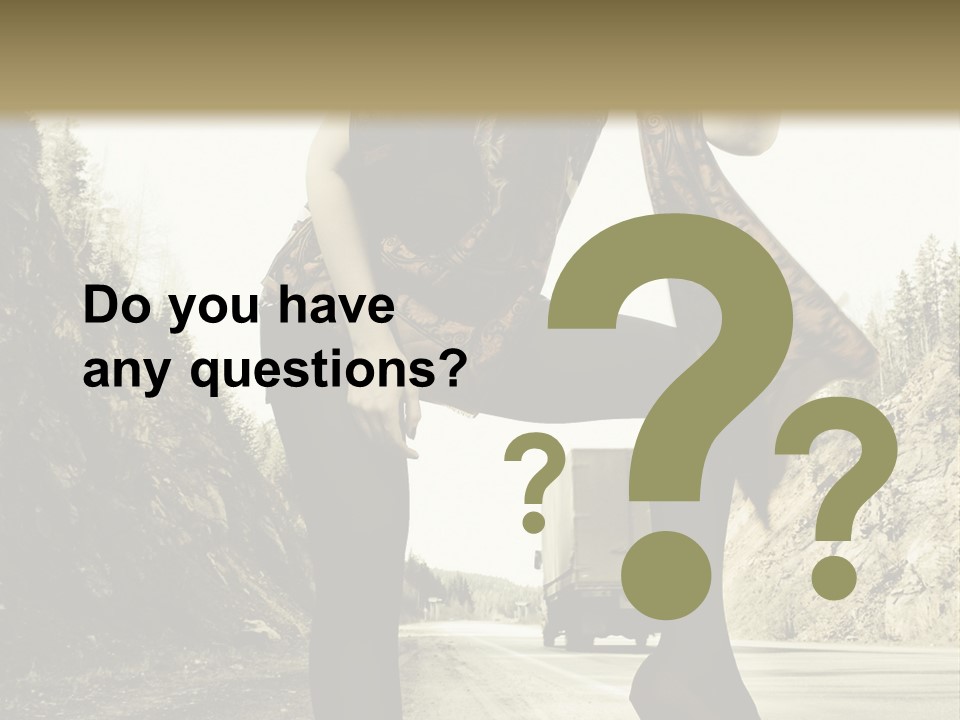 Hitchhike Young Model PowerPoint Template