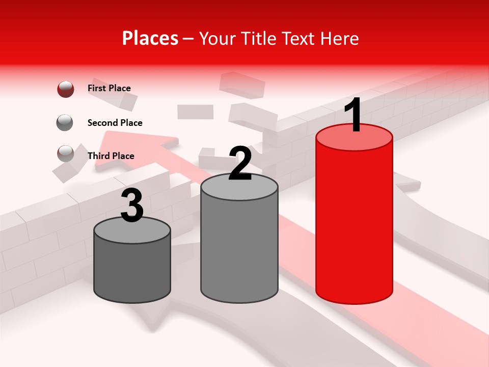 Arrow Achievement Forward PowerPoint Template