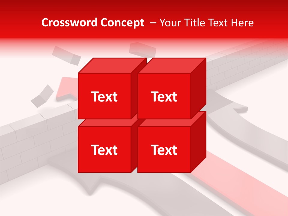 Arrow Achievement Forward PowerPoint Template