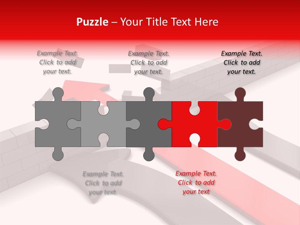 Arrow Achievement Forward PowerPoint Template