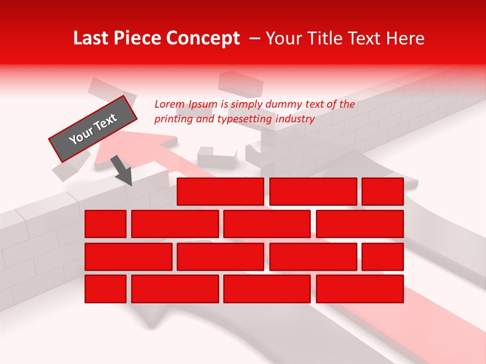 Arrow Achievement Forward PowerPoint Template