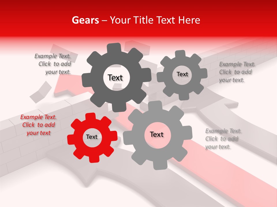 Arrow Achievement Forward PowerPoint Template