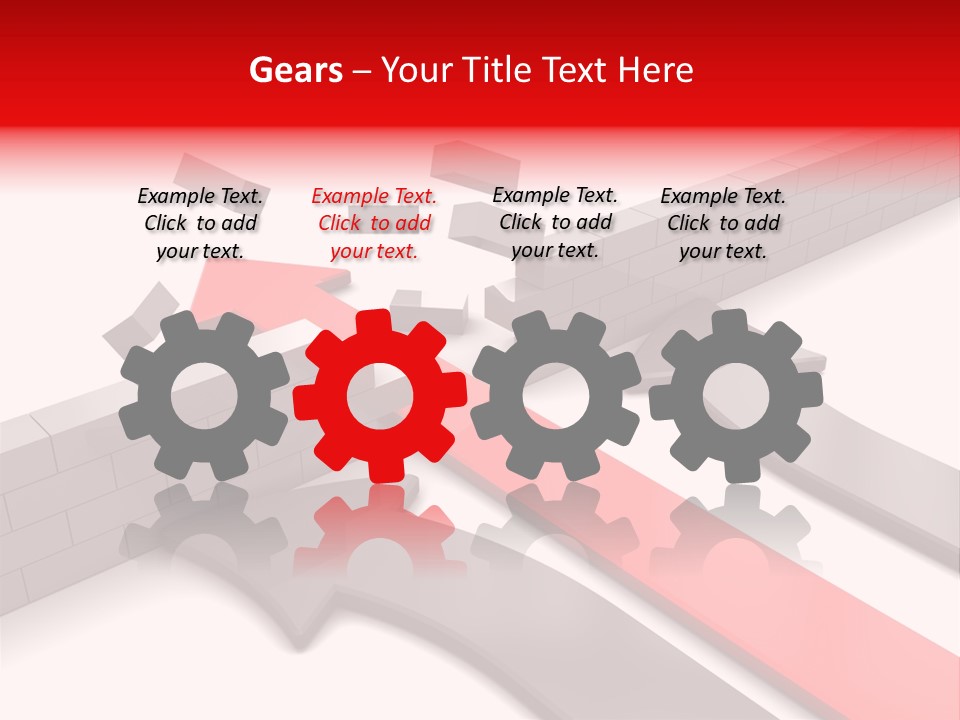 Arrow Achievement Forward PowerPoint Template