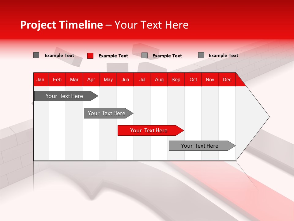 Arrow Achievement Forward PowerPoint Template