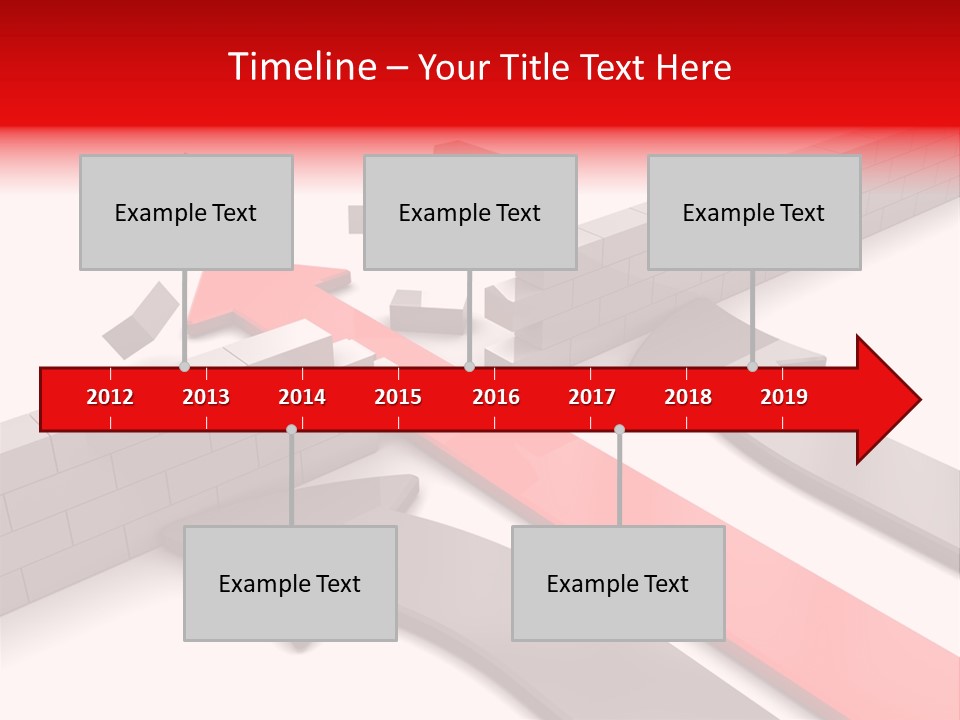 Arrow Achievement Forward PowerPoint Template