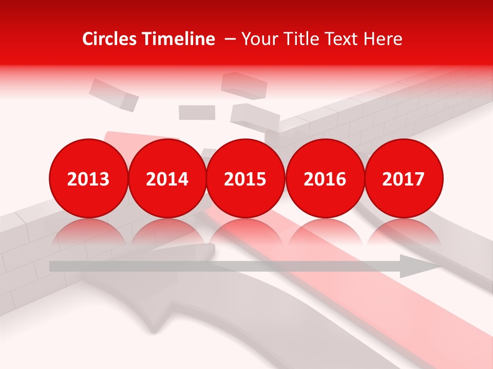 Arrow Achievement Forward PowerPoint Template