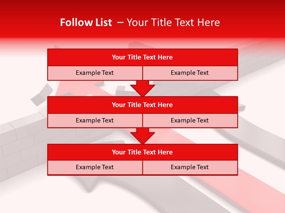Arrow Achievement Forward PowerPoint Template