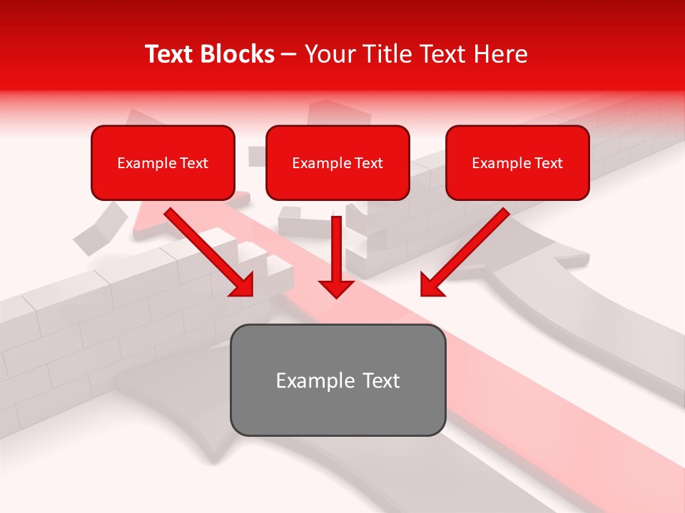 Arrow Achievement Forward PowerPoint Template