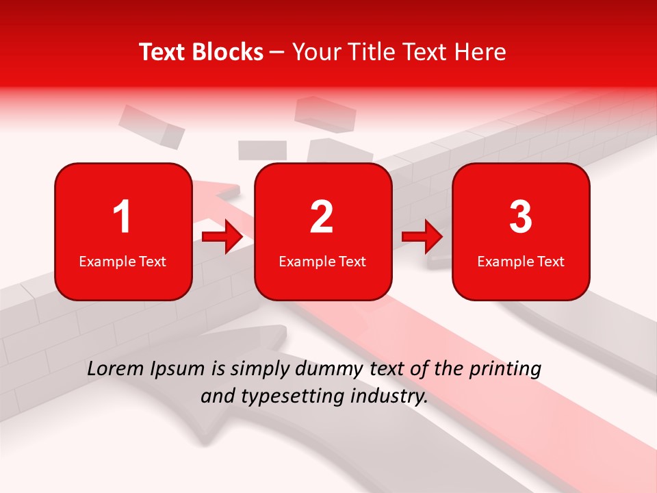 Arrow Achievement Forward PowerPoint Template