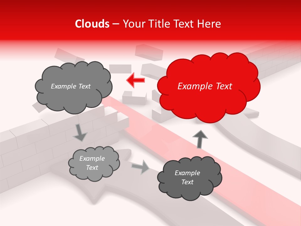 Arrow Achievement Forward PowerPoint Template