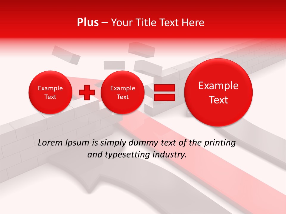Arrow Achievement Forward PowerPoint Template