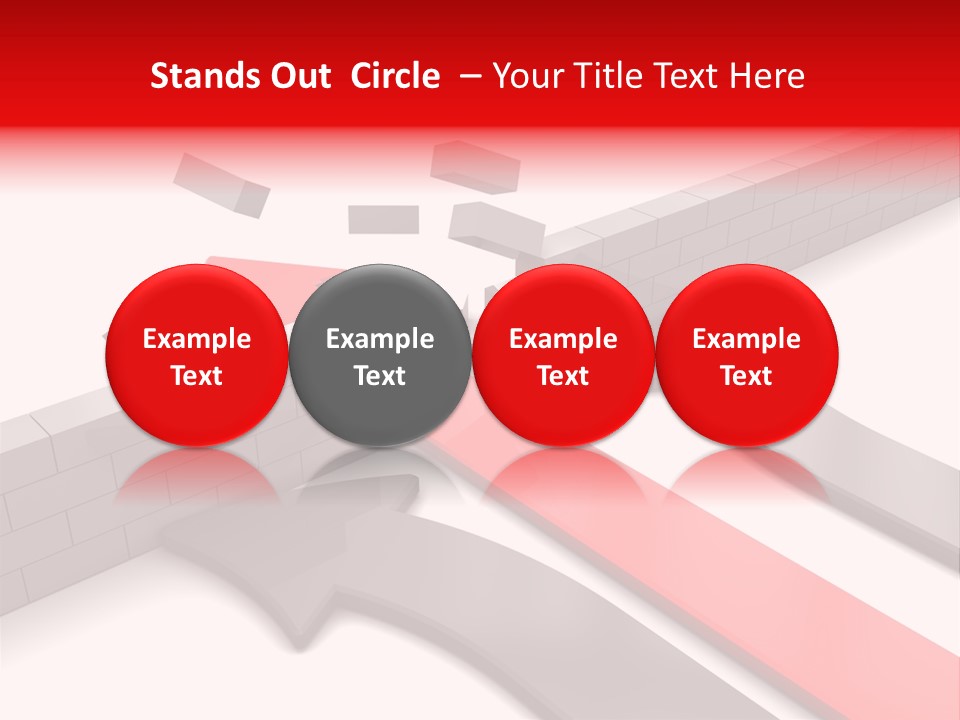 Arrow Achievement Forward PowerPoint Template