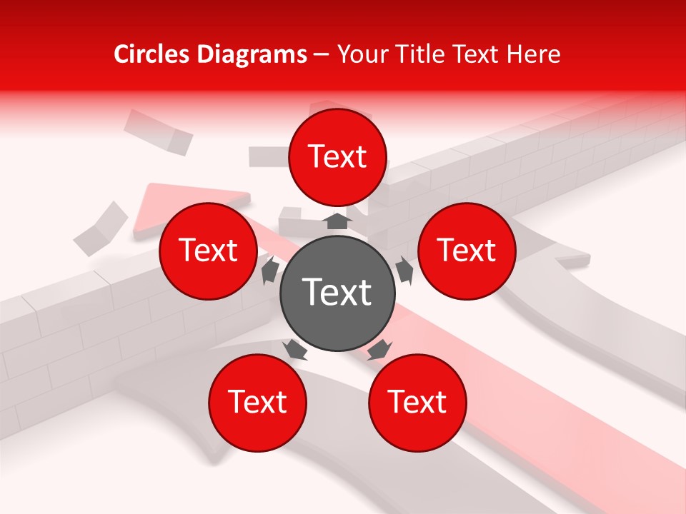 Arrow Achievement Forward PowerPoint Template