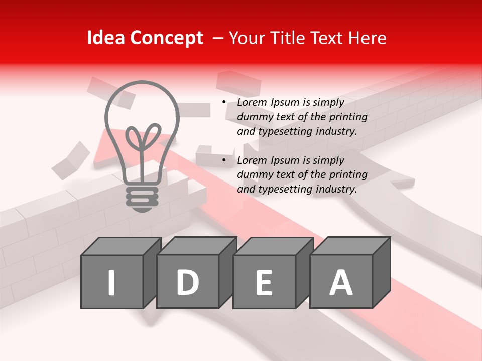 Arrow Achievement Forward PowerPoint Template