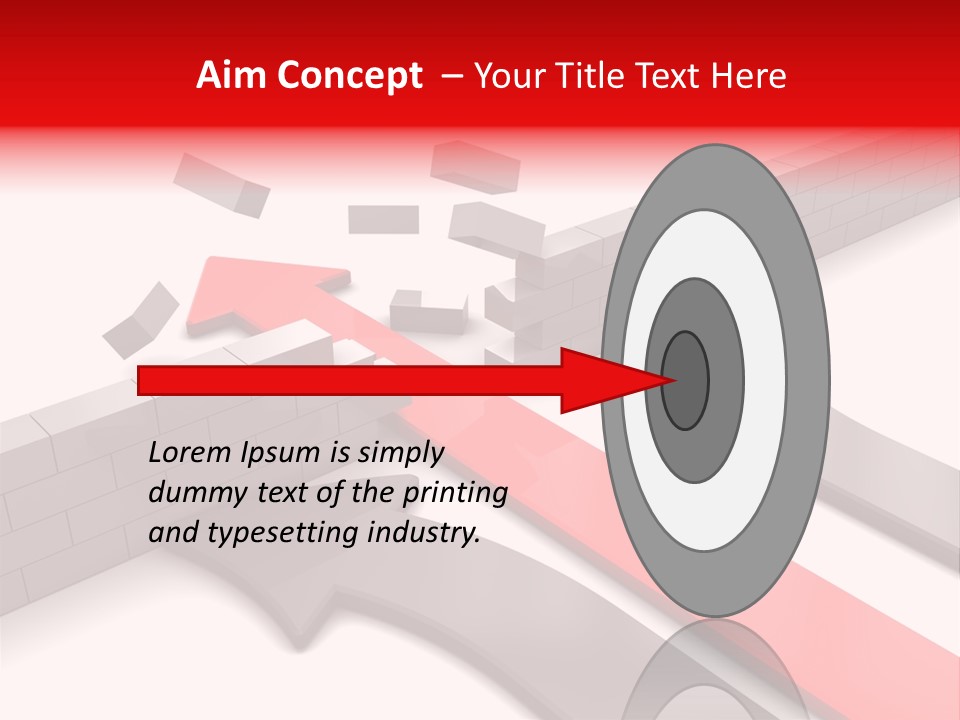 Arrow Achievement Forward PowerPoint Template