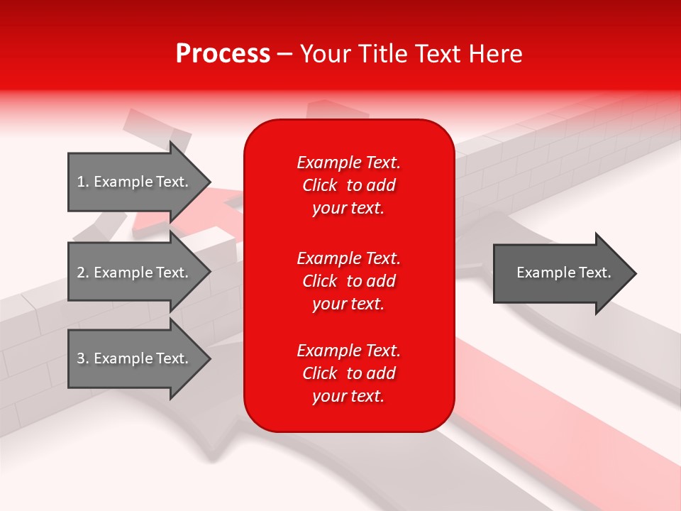 Arrow Achievement Forward PowerPoint Template