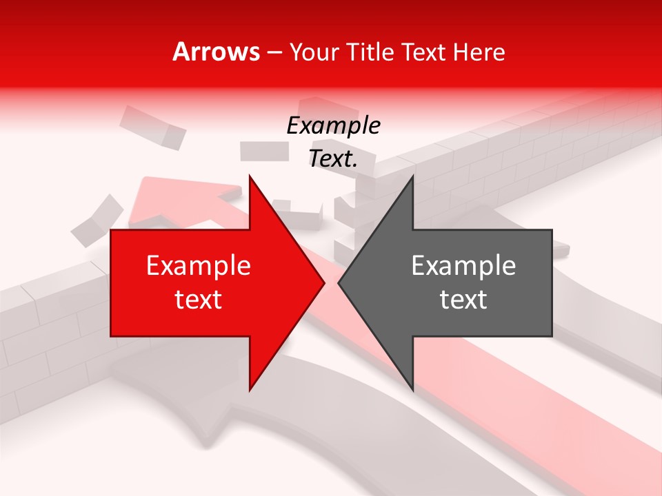 Arrow Achievement Forward PowerPoint Template